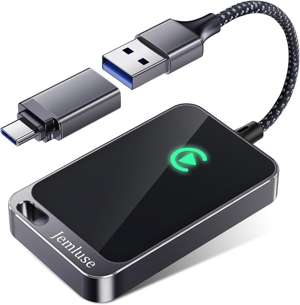 Jemluse Wireless CarPlay Adapter To Convert Wired To Wireless
