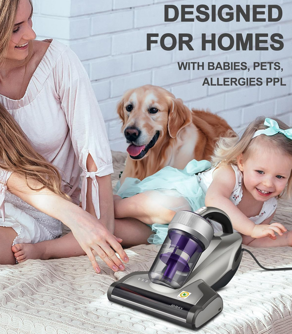 Jimmy Mattress Anti-allergen Bed Vacuum Cleaner With UV-C Light
