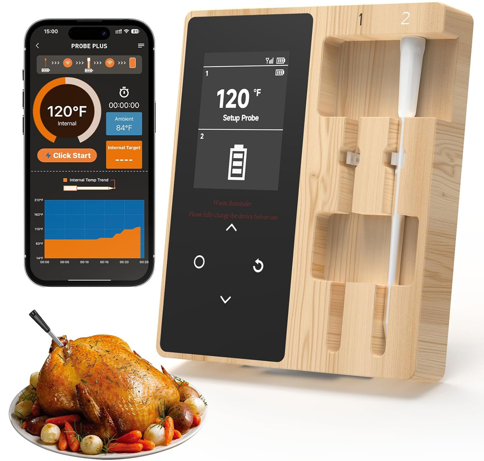   Joeuao Smart Wireless Meat Thermometer