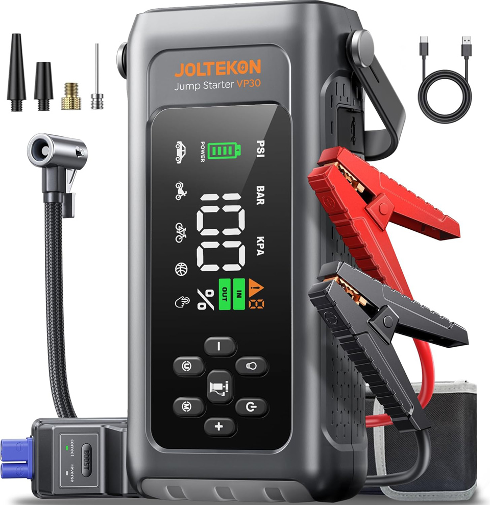 Joltekon Car Battery Jump Starter With Air Compressor