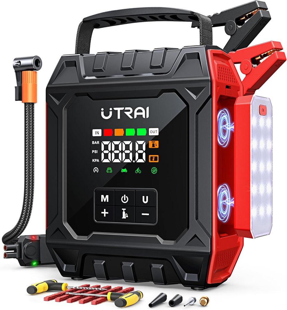 Jump Starter With Air Compressor