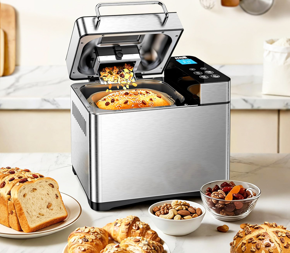 KBS Pro 2LB 17-in-1 Smart Bread Machine With Automatic Nut Dispenser