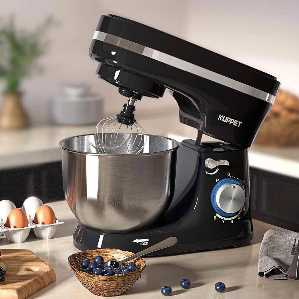 KUPPET 8-Speed Tilt-Head Stand Mixer 