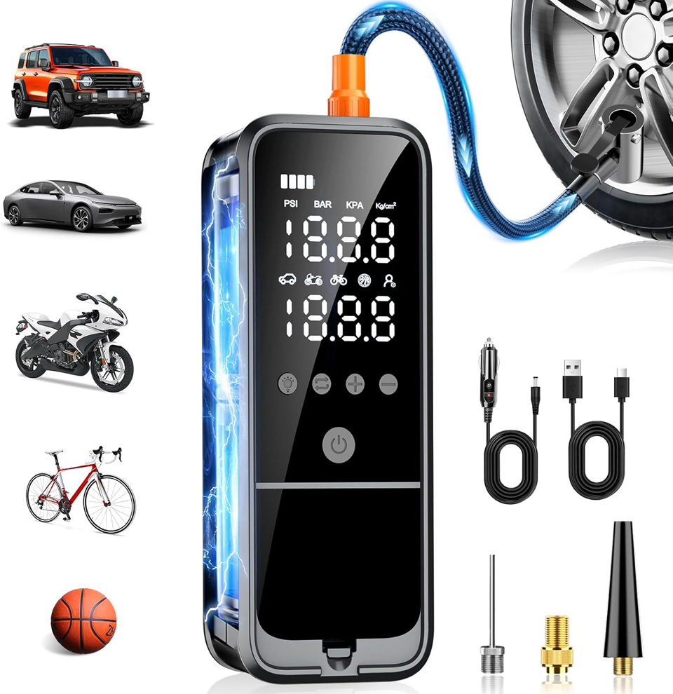 KZKB Portable Tire Inflator Air Compressor