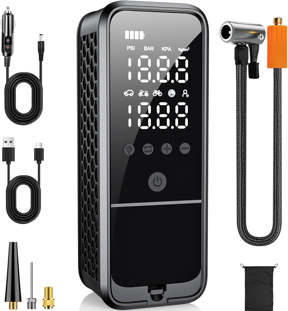 KZKB Tire Inflator Portable Air Compressor