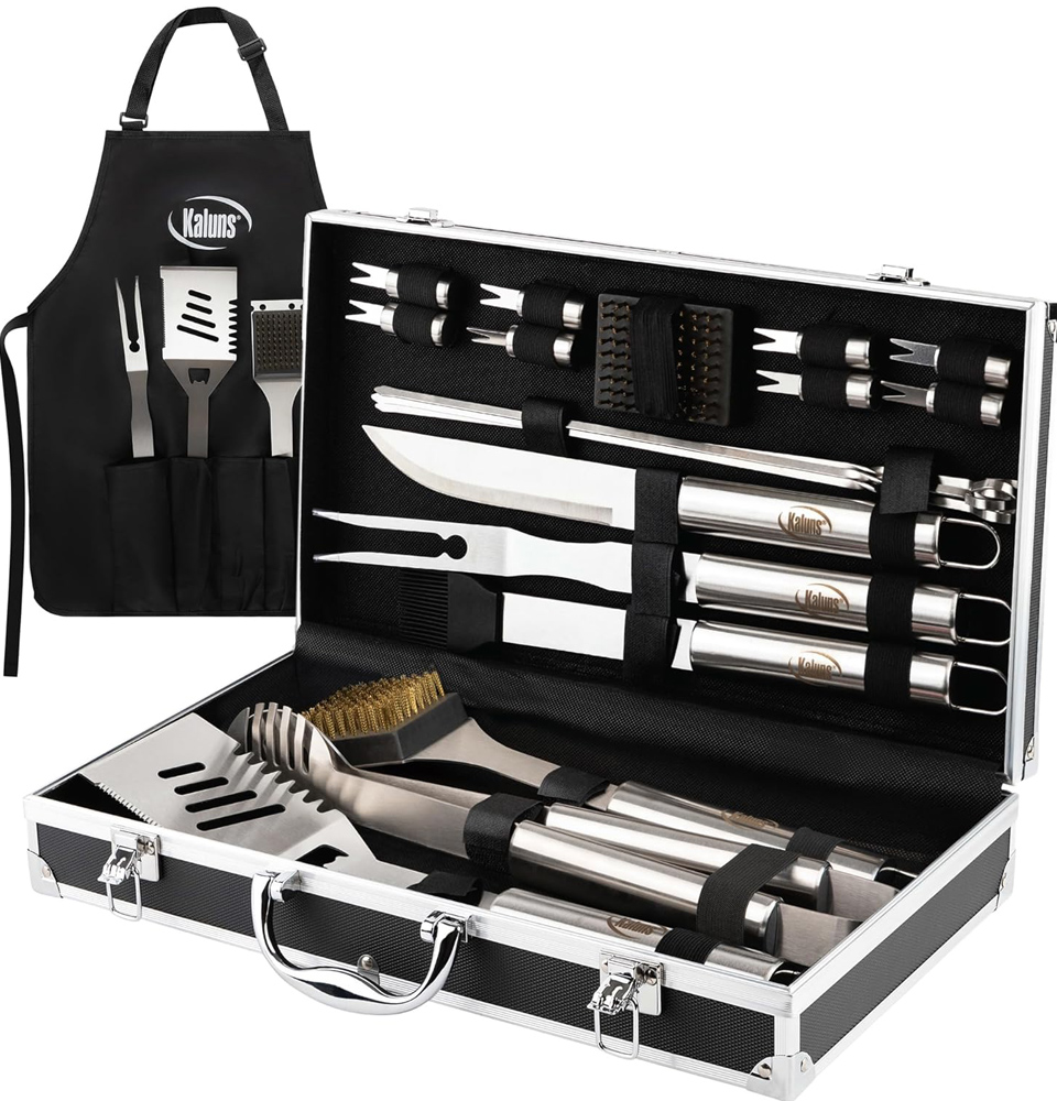 Kaluns Heavy Duty Stainless Steel Barbecue Grill Set