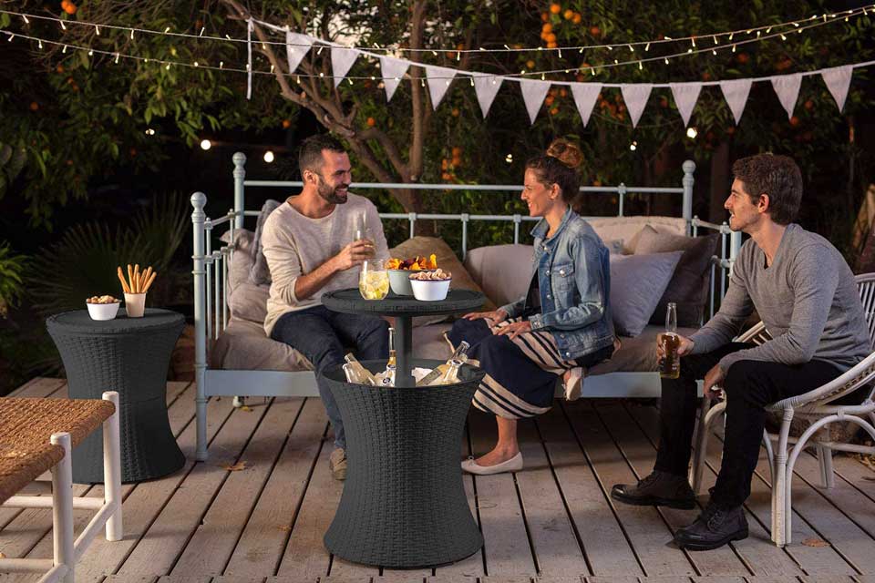 Keter Outdoor Patio Wine And Beer Cooler