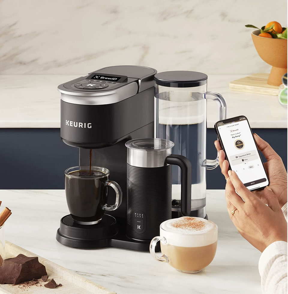 Keurig K-Café SMART WiFi Compatible Latte & Cappuccino Coffee Maker With Built-In Frother