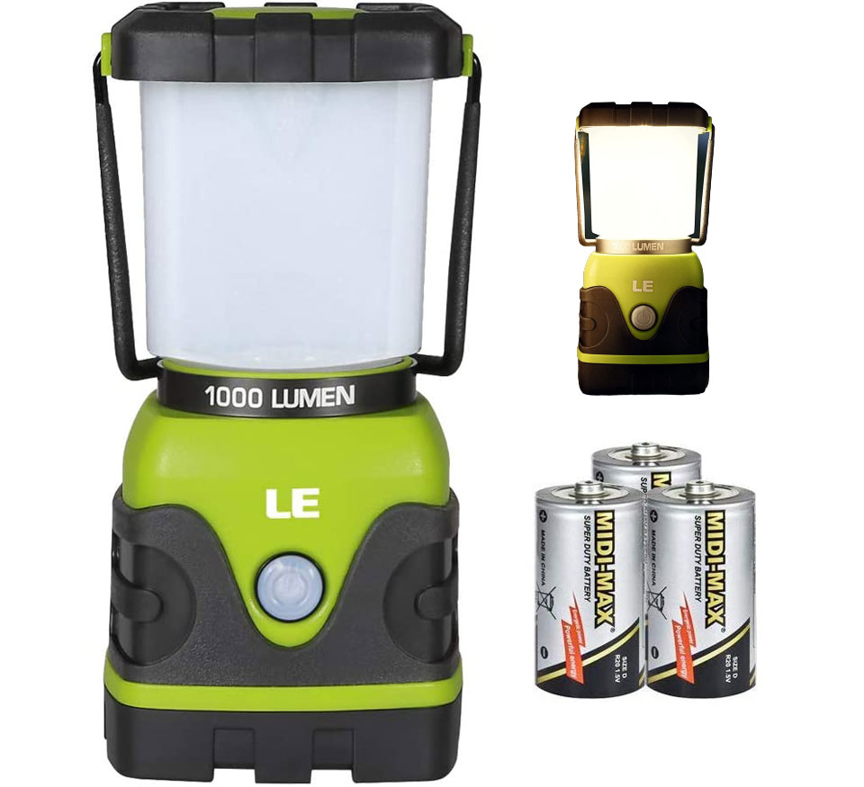 LE LED Battery Powered Camping Lantern