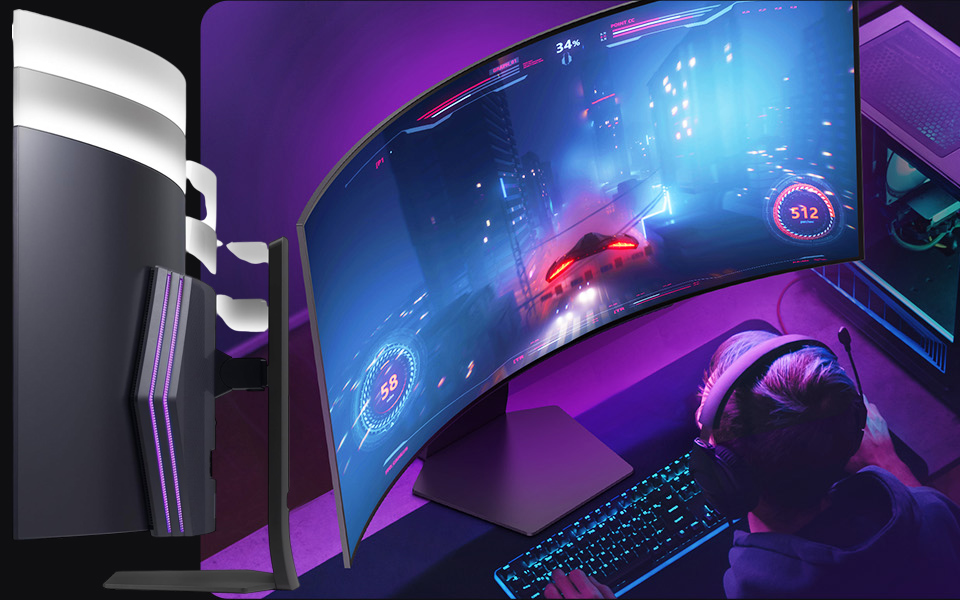 LG 45-Inch Ultragear OLED Curved Gaming Monitor