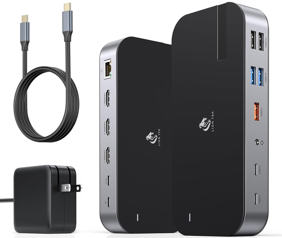 LIONWEI 16-in-1 USB-C Docking Station