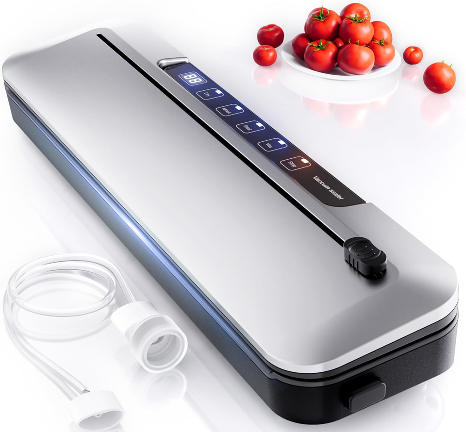 LKKNC 6-In-1 Food Vacuum Sealer With Digital Timer