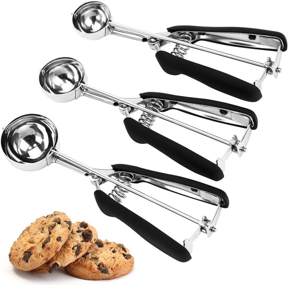 LLESCA 3-Piece Cookie Scoop Set 