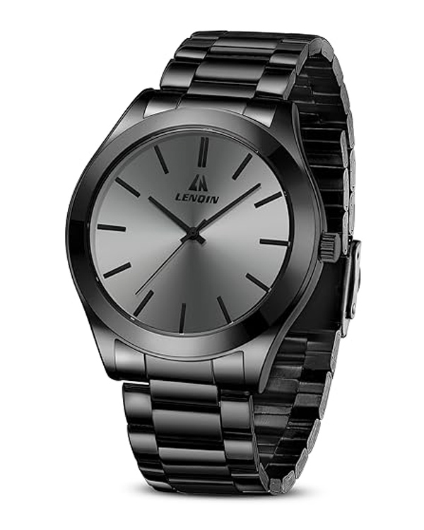 LN LENQIN Mens Stainless Steel Watch For Men