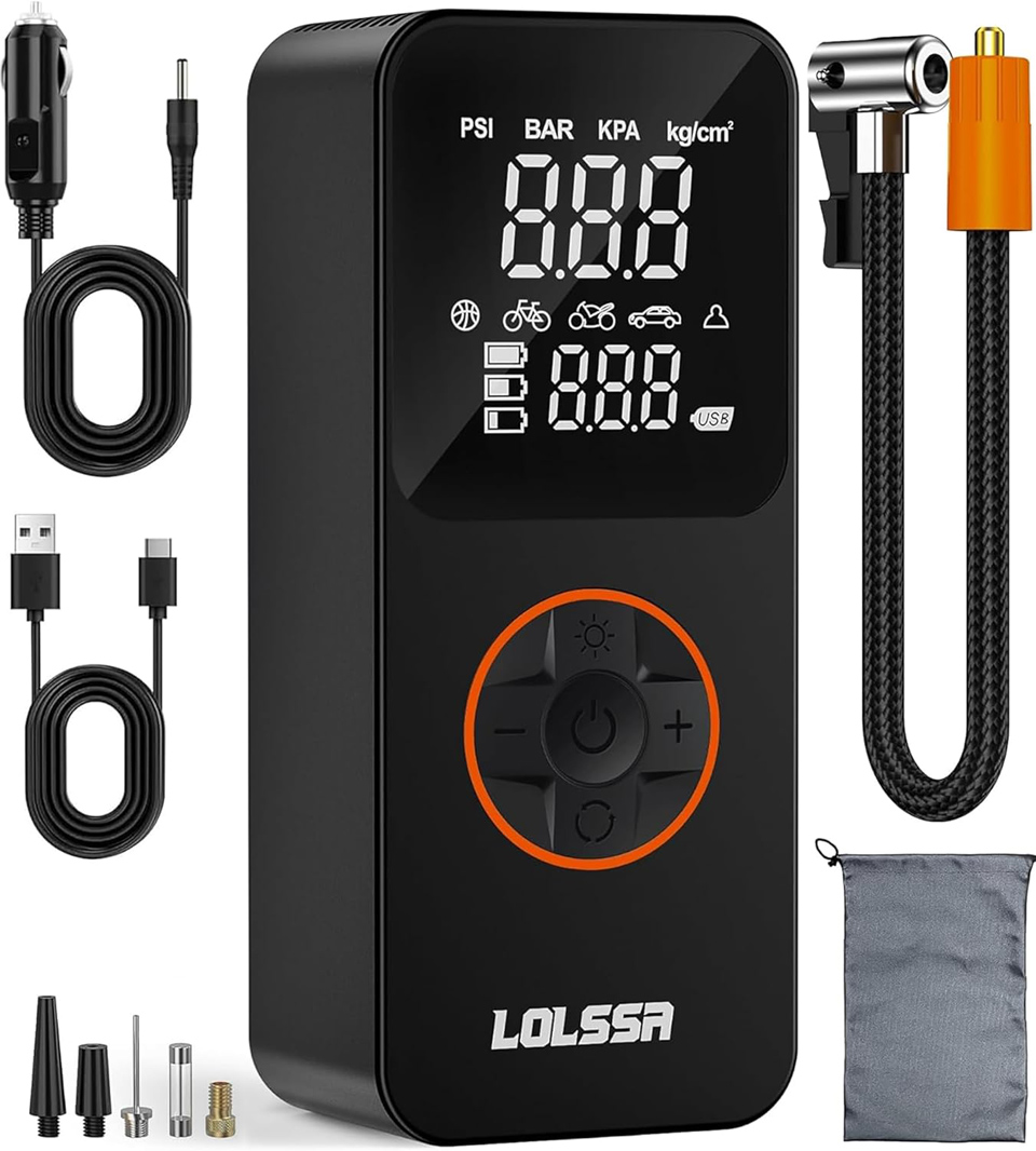 LOLSSA Portable Tire Inflator Air Compressor