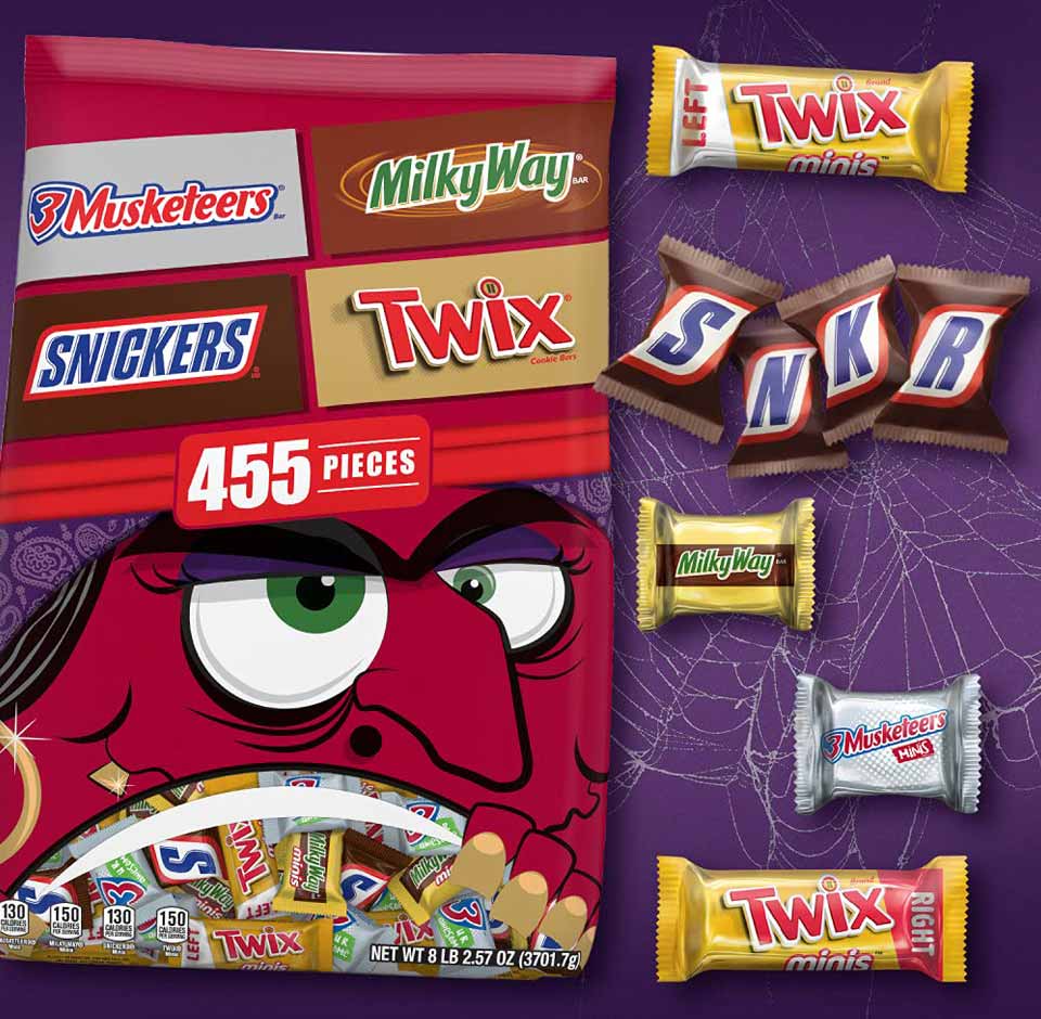 455 pcs Mars Bulk Halloween Candy