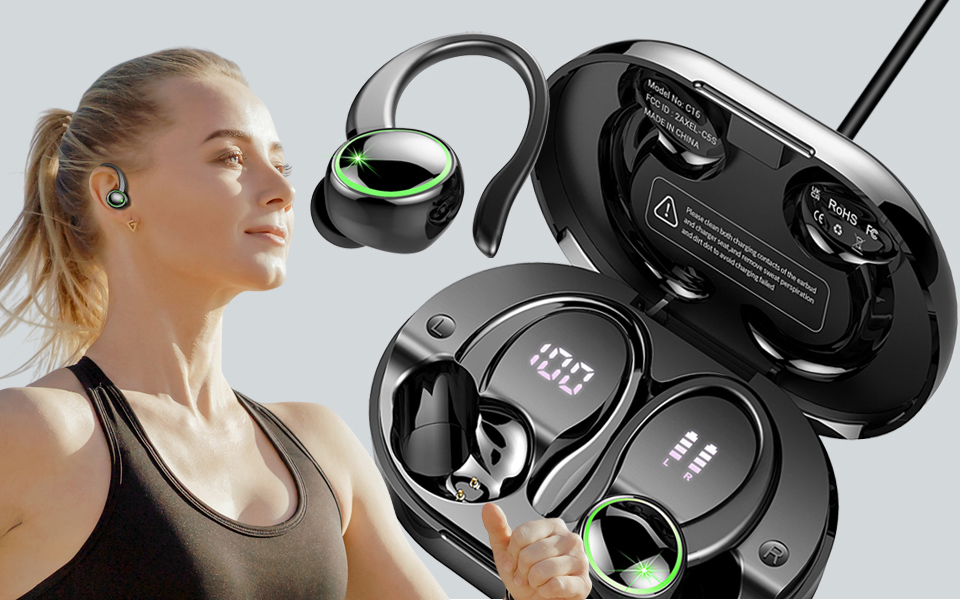 Matast Wireless ENC Noise Cancelling Sports Earbuds