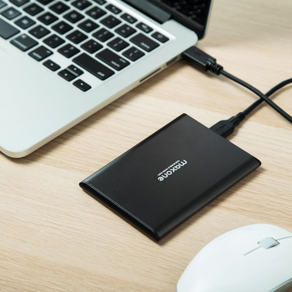 Maxone 1TB Ultra Slim Portable External Hard Drive
