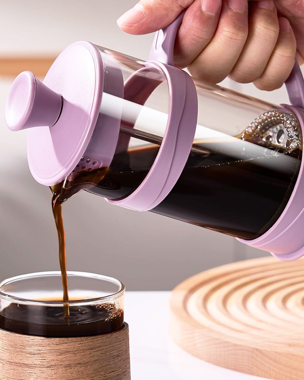 Mini French Press Coffee Maker With Stainless Steel Filter