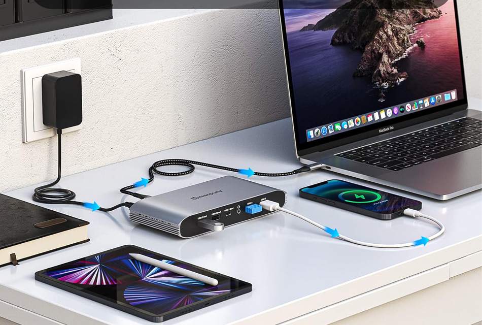 Minisopuru Triple Display Mac M1/M2/M3 Dock Station