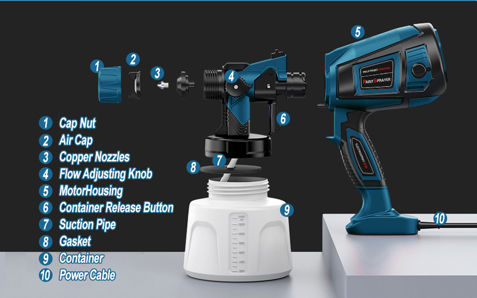 The MirrorZone High-Power Electric Spray Paint Gun is Designed With Durability in Mind