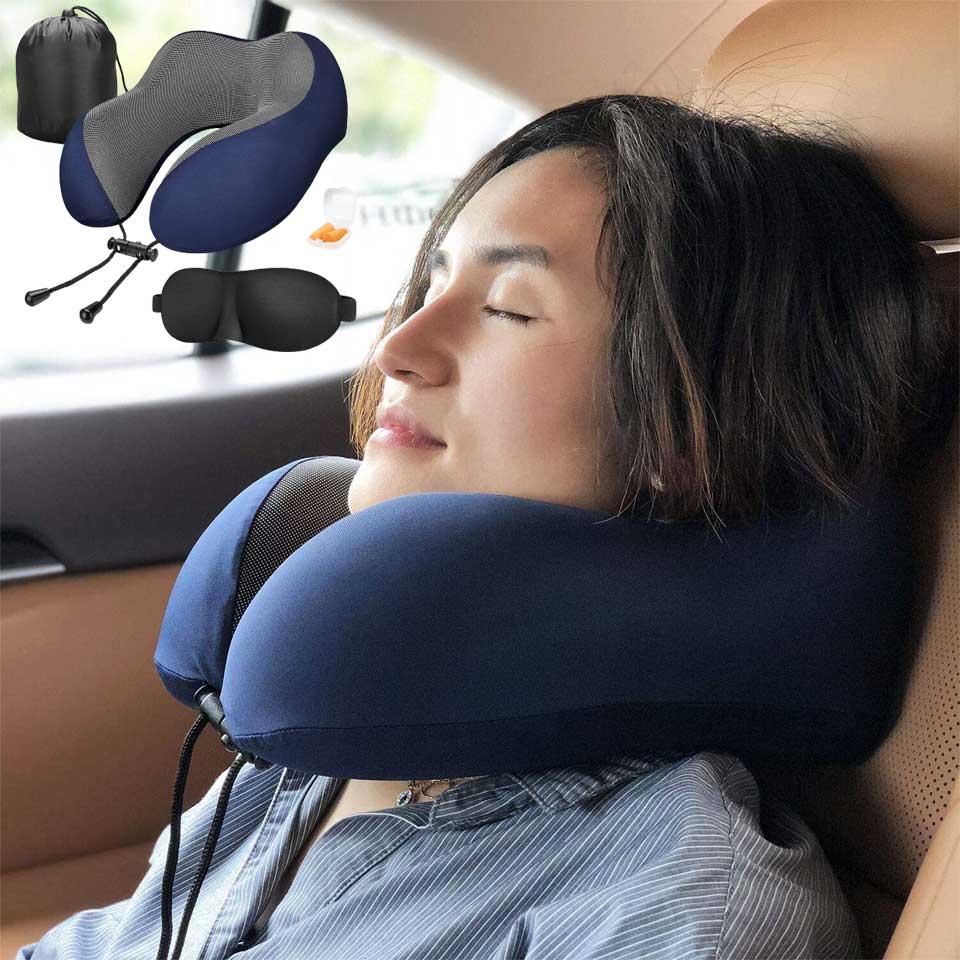 Mlvoc Memory Foam Travel Pillow