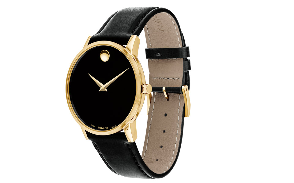 Movado Swiss Museum Men's Leather Watch 