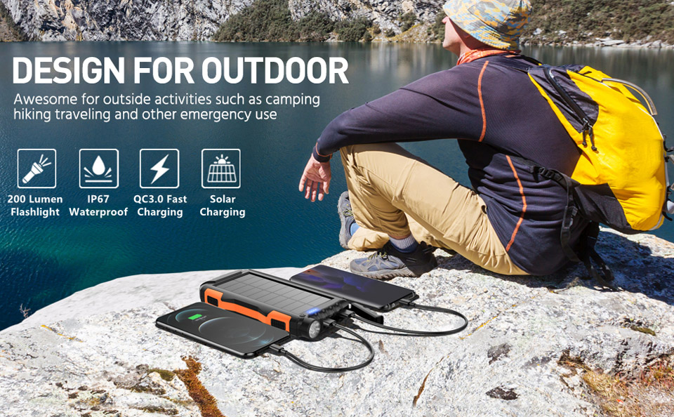 Mregb Portable Solar Power Bank Charger