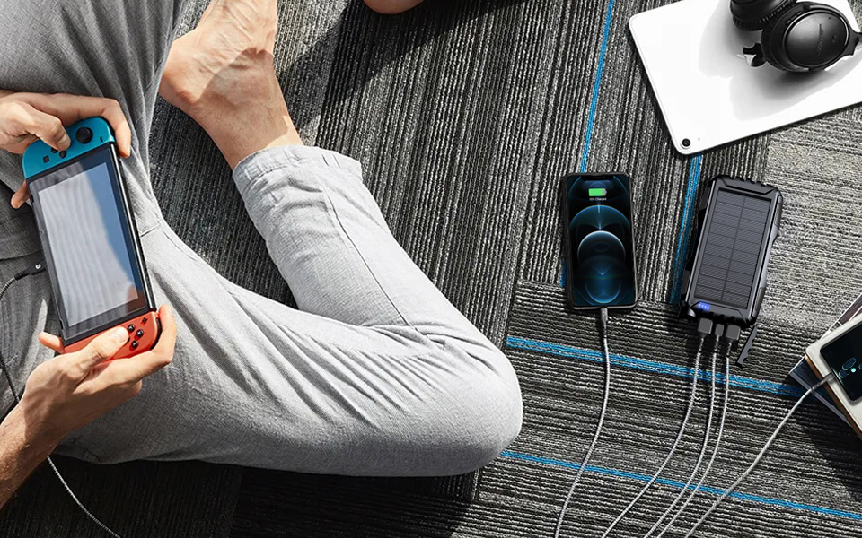 Mregb Portable Solar Power Bank Charger