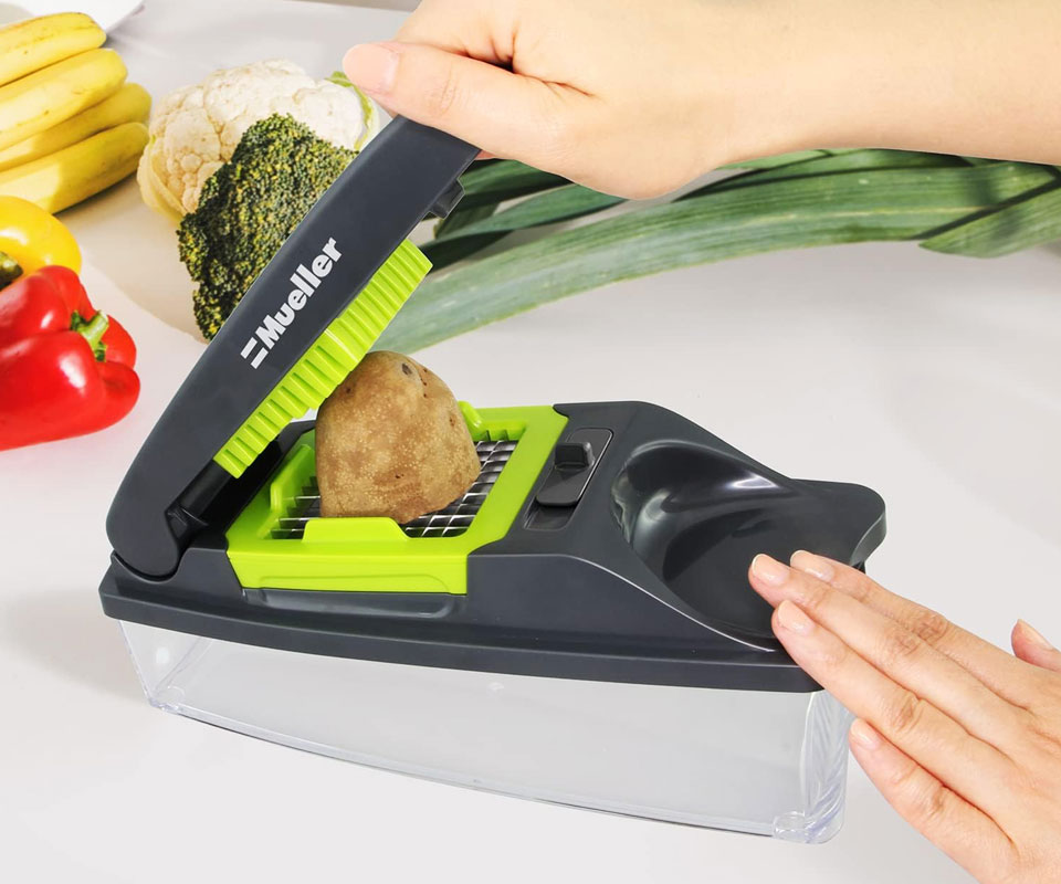 Mueller 4-Blade Heavy Duty Multi Vegetable Chopper Dicer