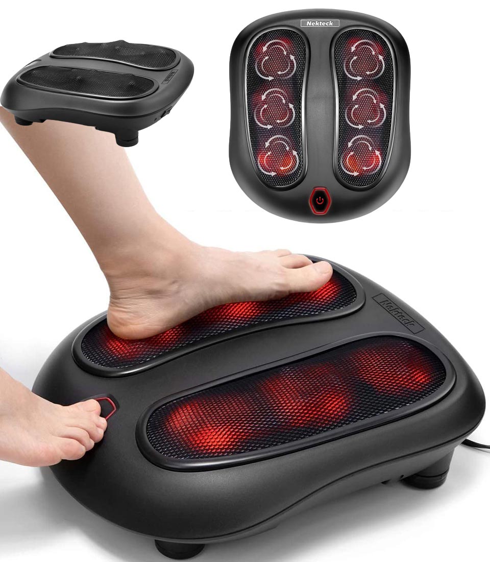 Nekteck Shiatsu Heated Electric Kneading Foot Massager