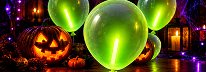 Do You Know What Happens When You Put A Glow Stick Inside A Halloween Balloon?