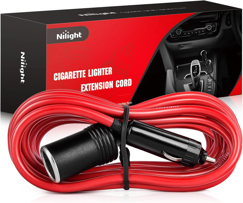 Nilight 14FT Cigarette Lighter Extension Cable