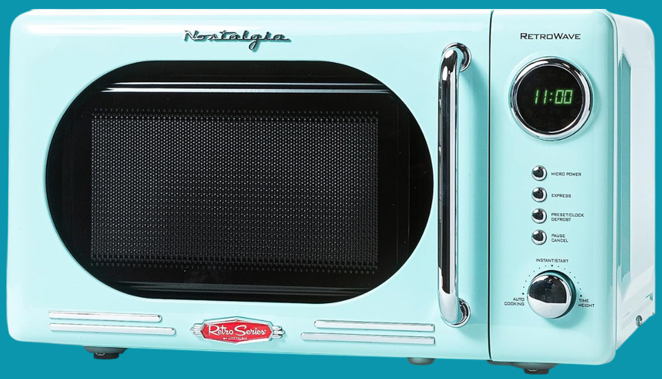 Nostalgia Retro Compact Countertop Microwave Oven