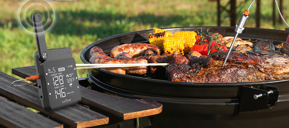 NutriChef WiFi Grill Meat Thermometer