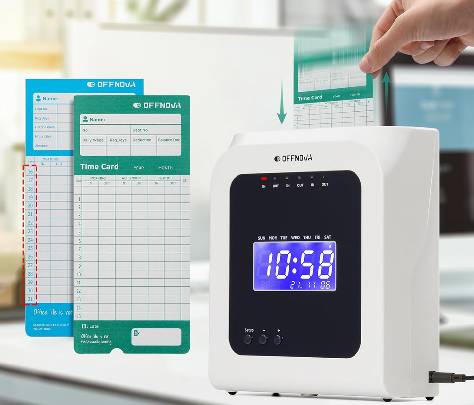 OFFNOVA Thermal  In Out Time Attendance Machine