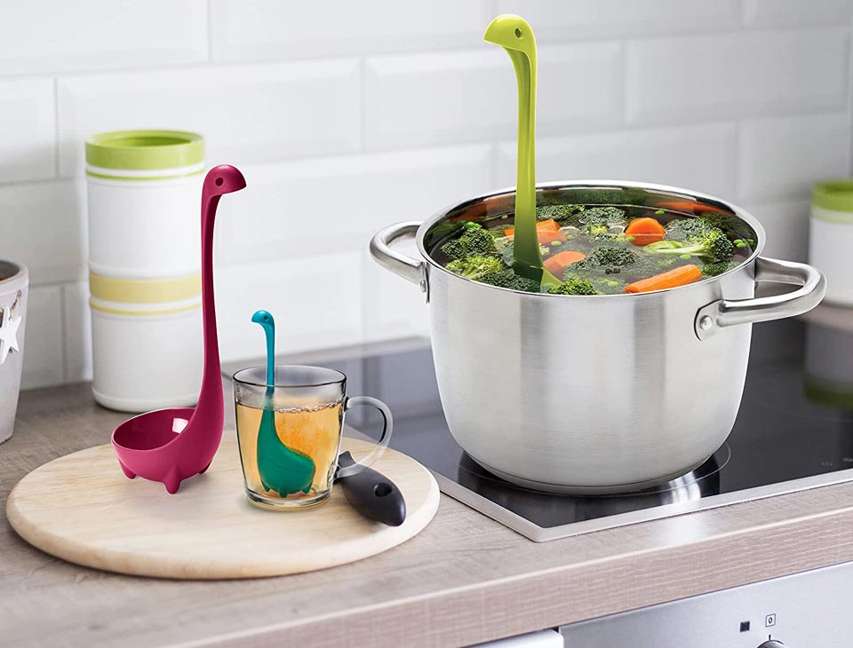 OTOTO The Nessie Family Soup Ladle and Tea Infuser Set