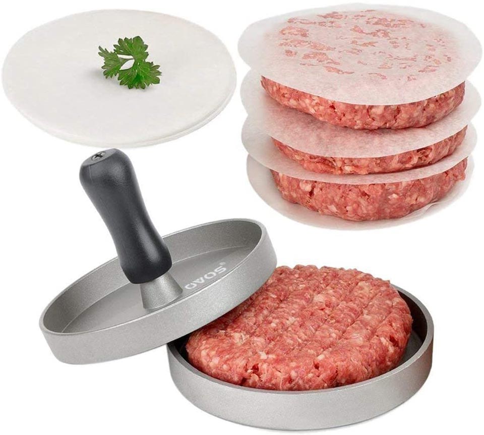 OVOS Hamburger Press With 100 Free Patty Papers