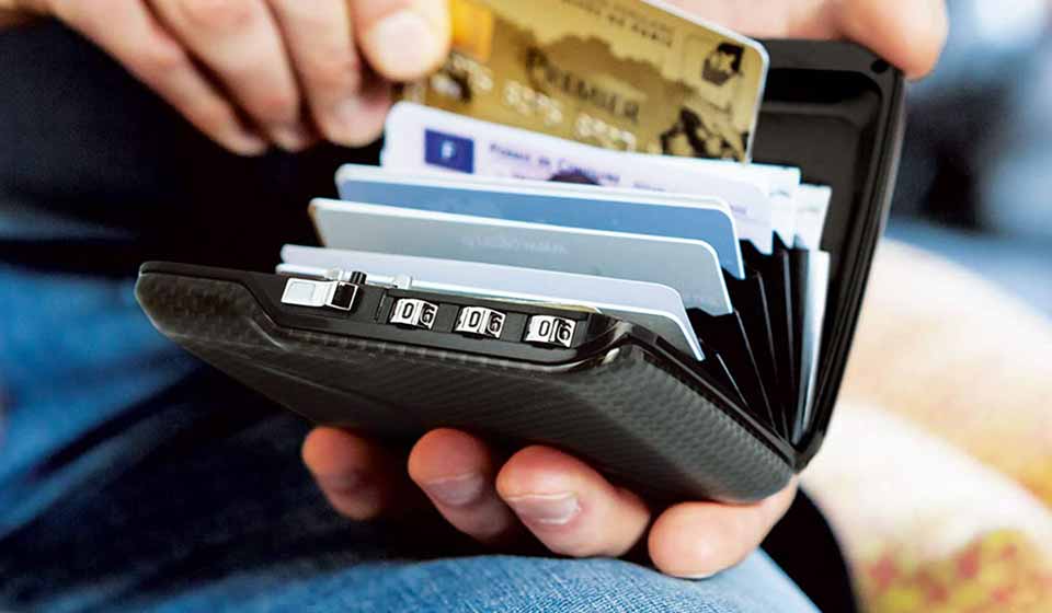 Ögon Designs Aluminium Code Wallet