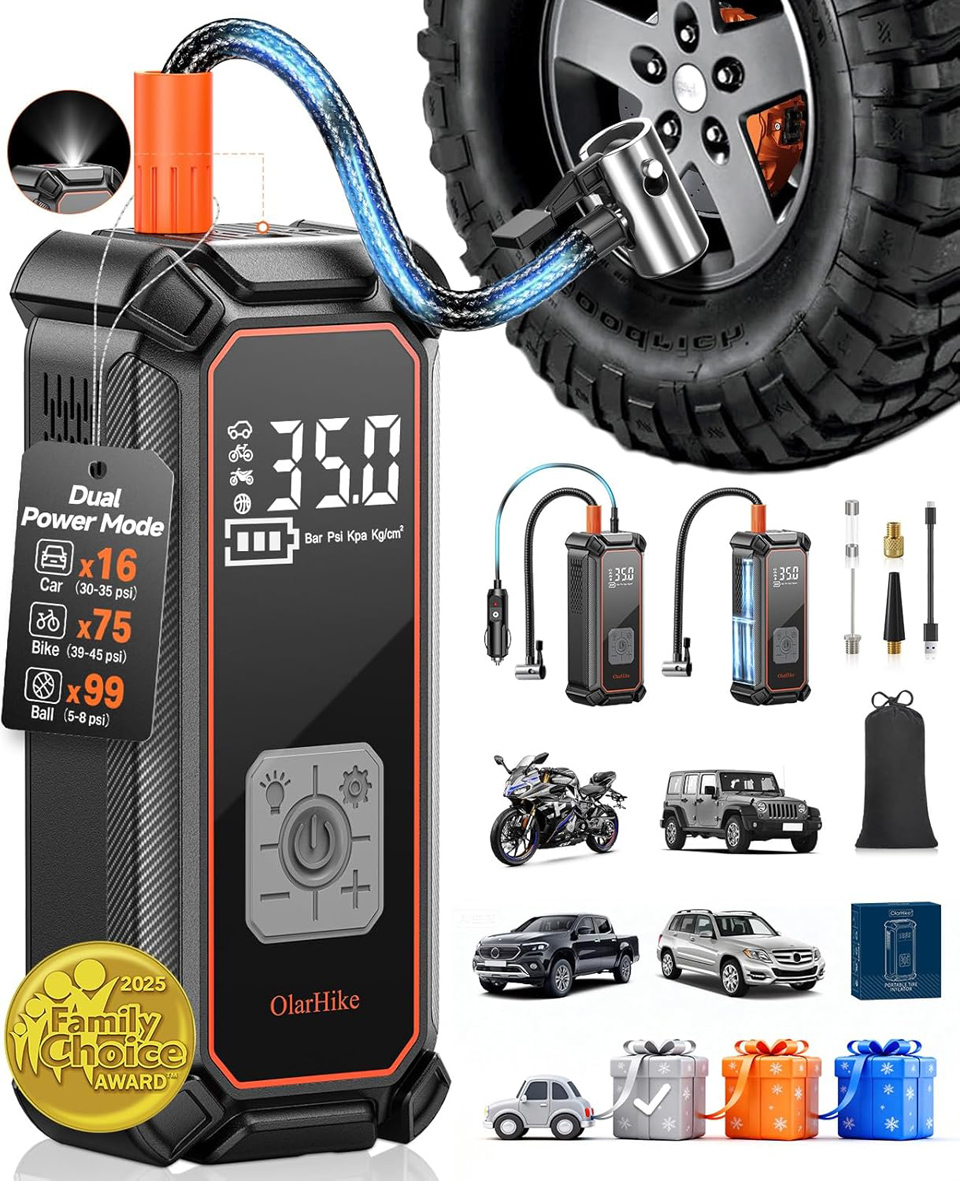 OlarHike Cordless Portable Air Compressor Tire Inflator