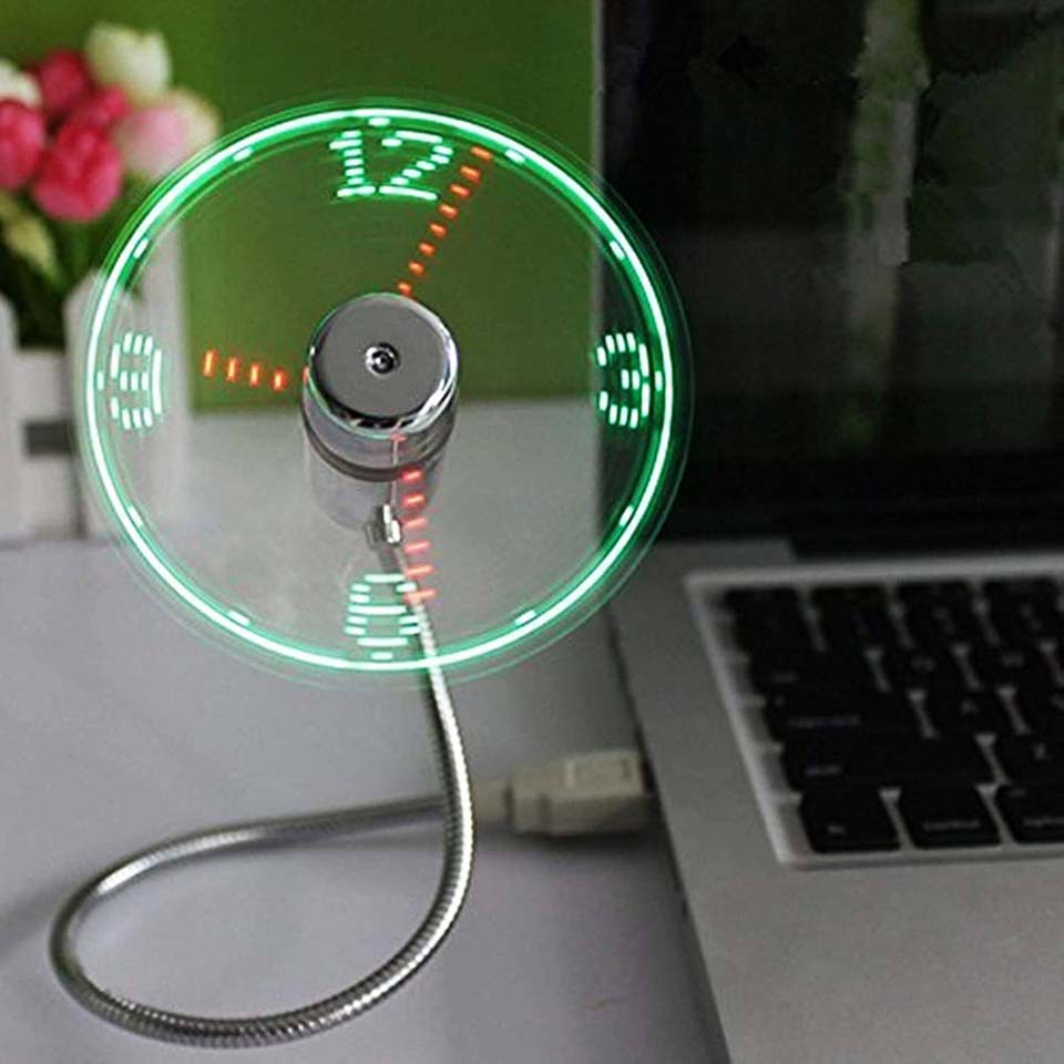 Onxe LED USB Clock Fan