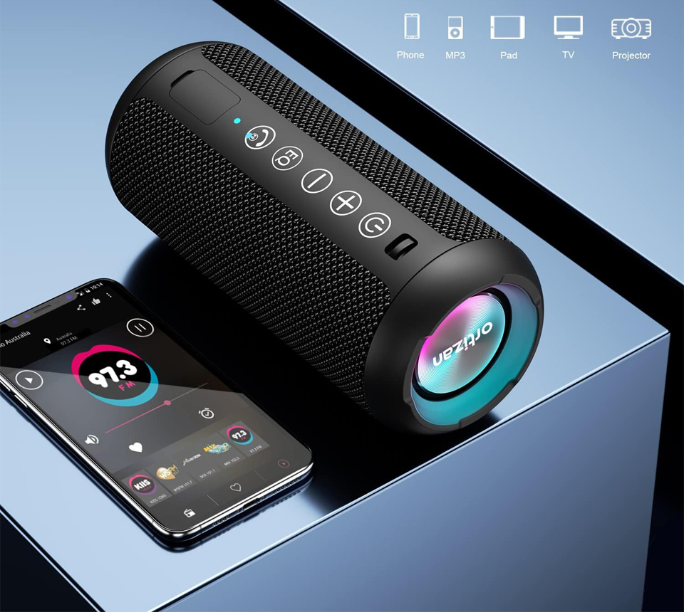 Ortizan Portable Bluetooth Speaker