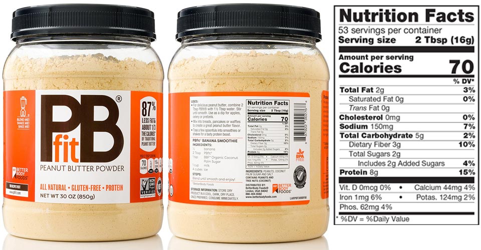 PBfit All-Natural Peanut Butter Powder