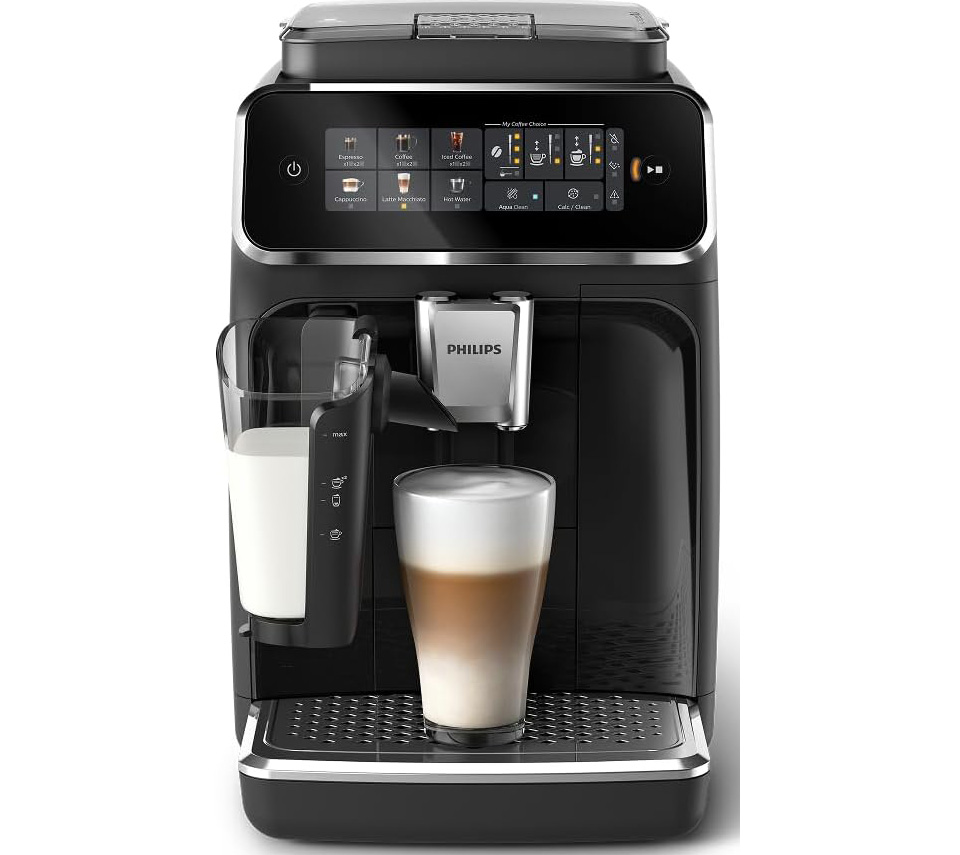 PHILIPS 3300 Series Fully Automatic Espresso Machine With LatteGo Milk System