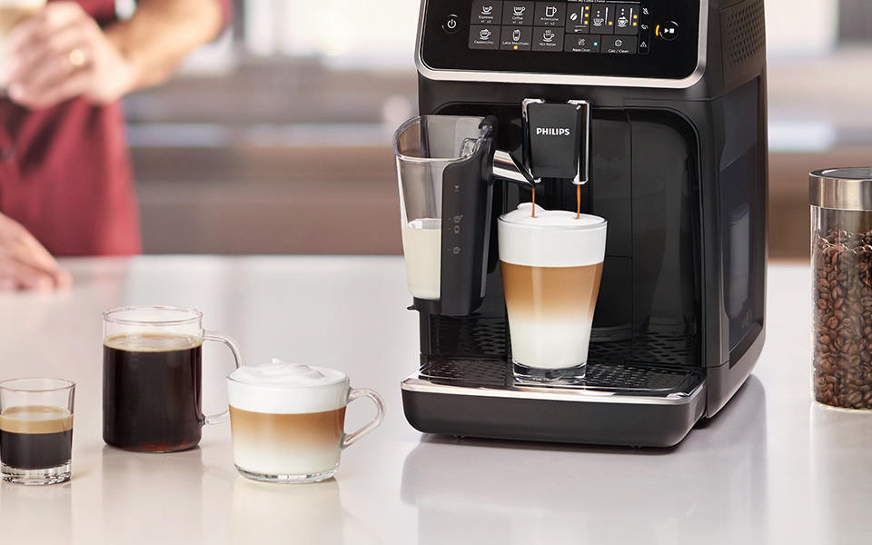 PHILIPS Fully Automatic Espresso Machine With LatteGo Milk Frother