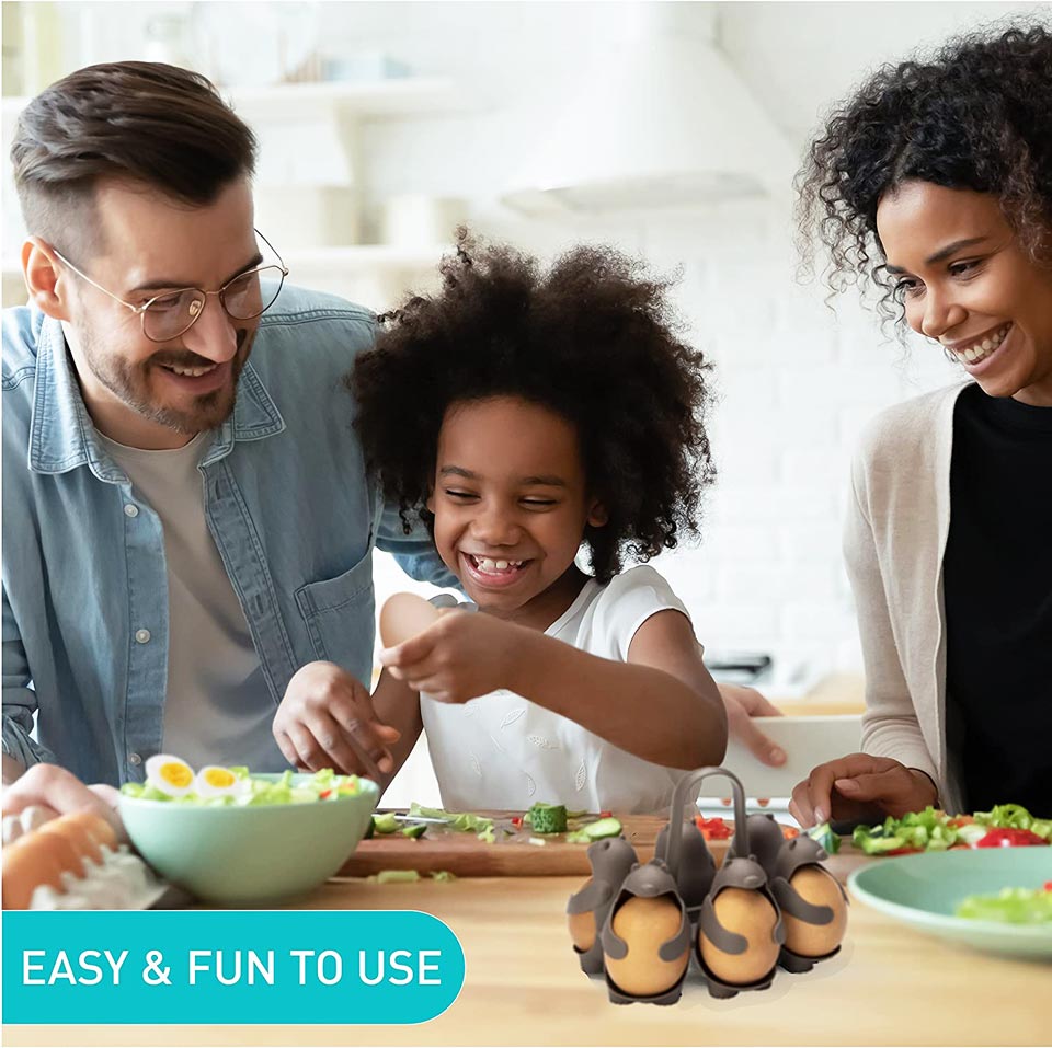 Peleg Design Egguins 3-in-1 Cook Store And Serve Egg Holder