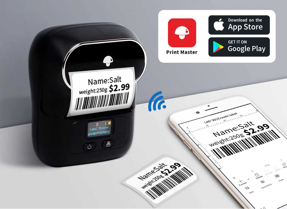 Phomemo Portable Bluetooth Label Barcode Maker