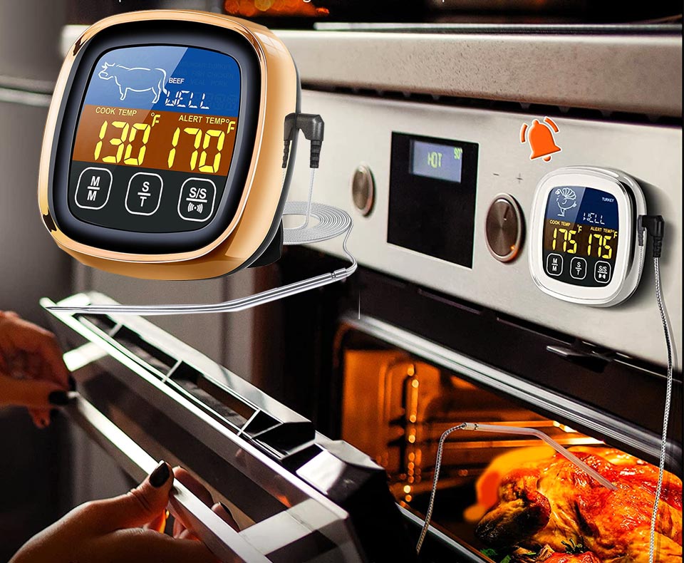 Pilita Digital Meat Thermometer With Touchscreen LCD