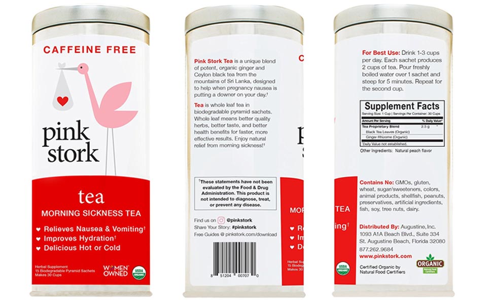 Pink Stork Tea: Morning Sickness Relief Pregnancy Tea