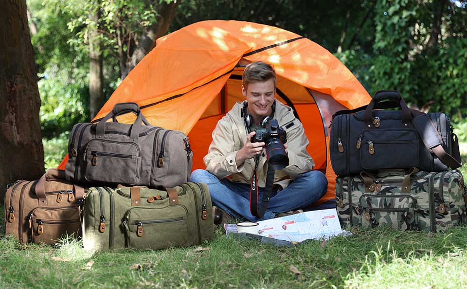  Plambag Canvas Duffle Bag for Travel